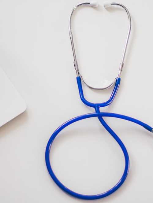 stethoscope on desk