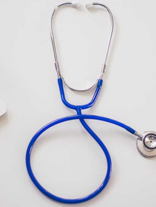 stethoscope on desk